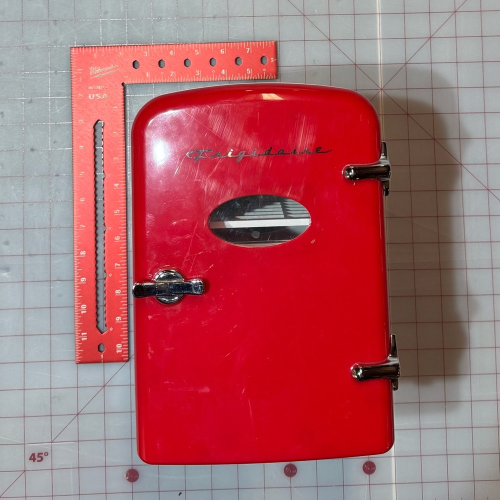 Red Frigidaire Mini Fridge